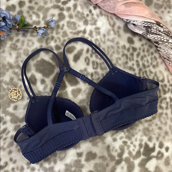 Aerie American Eagle Outfitters | Women’s Blue Gray Lace Bra 34B - Picture 2 of 10